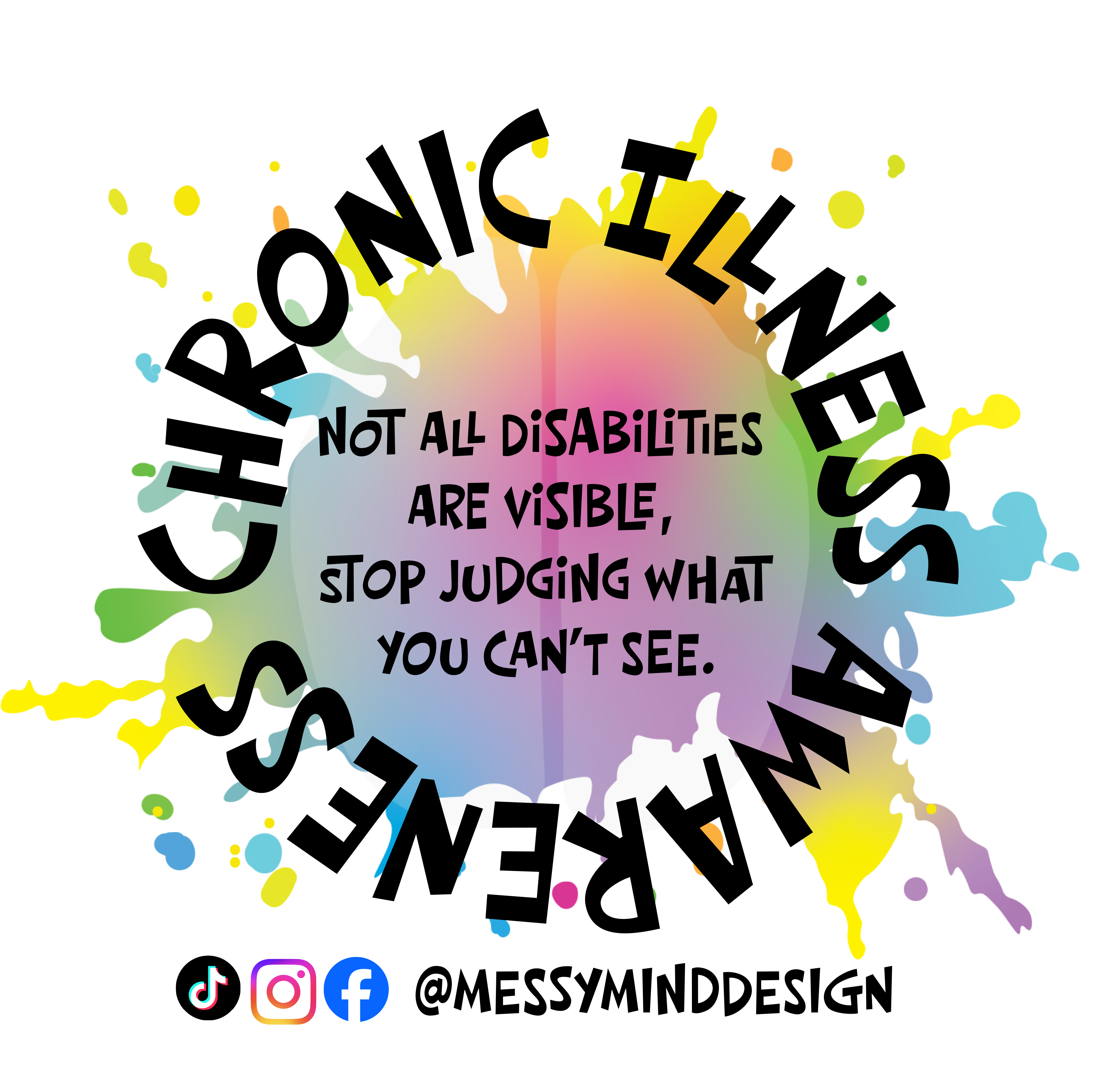 Chronic illness awareness - Car vinyl sticker